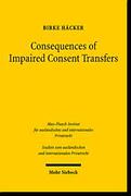 Cover of Consequences of Impaired Consent Transfers: A Structural Comparison of English and German Law