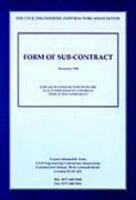 Cover of Forms of Sub-contract for Design and Construction