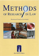 Cover of Old Bailey Press: Methods of Research in Law