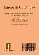 Cover of Old Bailey Press: European Union Law: 1999 - 2000 LLB Examination Questions and Suggested Solutions