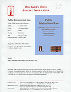 Cover of Old Bailey Press: Public International Law: 1999 - 2000 LLB Examination Questions and Suggested Solutions