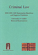 Cover of Old Bailey Press: Criminal Law: 2000 - 2001 LLB Examination Questions and Suggested Solutions