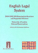Cover of Old Bailey Press: English Legal System: 2000 - 2001 LLB Examination Questions and Suggested Solutions