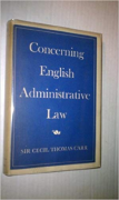 Cover of Concerning English Administrative Law