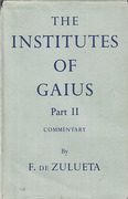 Cover of The Institutes of Gaius Part 2: Commentary