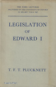 Cover of Legislation of Edward I