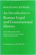 Cover of An Introduction to Roman Legal and Constitutional HIstory