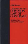 Cover of A History of the Common Law of Contract: The Rise of the Action of Assumpsit