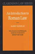 Cover of An Introduction to Roman Law