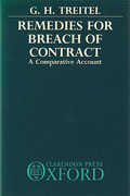 Cover of Remedies for Breach of Contract: A Comparative Account