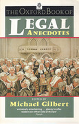 Cover of The Oxford Book of Legal Anecdotes