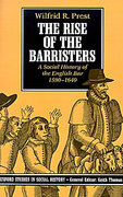 Cover of The Rise of the Barristers: A Social History of the English Bar 1590-1640