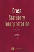 Cover of Cross: Statutory Interpretation