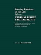 Cover of Pressing Problems in the Law: Vol 1. Criminal Justice and Human Rights