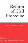 Cover of Reform of Civil Procedure: Essays on Access to Justice