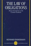 Cover of The Law of Obligations: Roman Foundations of the Civilian Tradition