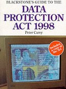 Cover of Blackstone's Guide to The Data Protection Act 1998