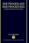 Cover of Due Process and Fair Procedures: A Study of Administrative Procedures