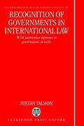 Cover of Recognition of Governments in International Law
