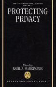 Cover of Protecting Privacy: The Clifford Chance Lectures Volume 1V