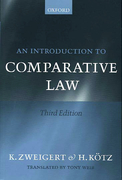 Cover of An Introduction to Comparative Law