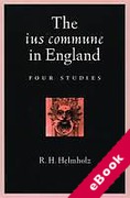 Cover of The Ius Commune in England: Four Studies (eBook)