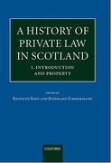 Cover of A History of Private Law in Scotland: Volume 1. Property