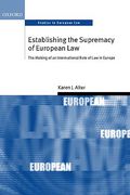 Cover of Establishing the Supremacy of European Law