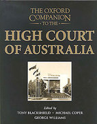 Cover of The Oxford Companion to the High Court of Australia