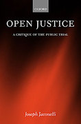 Cover of Open Justice: A Critique of the Public Trial