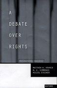 Cover of A Debate Over Rights: Philosophical Enquiries