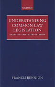 Cover of Understanding Common Law Legislation