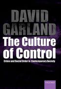 Cover of The Culture of Control (Hardback)
