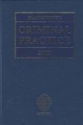 Cover of Blackstone's Criminal Practice 2003