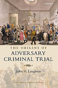 Cover of The Origins of Adversary Criminal Trial