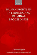 Cover of Human Rights in International Criminal Proceedings