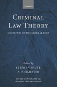 Cover of Criminal Law Theory: Doctrines of the General Part