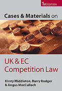 Cover of Cases and Materials on UK and EC Competition Law