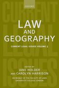 Cover of Current Legal Issues Volume 5: Law and Geography