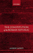 Cover of The Constitution of the Roman Republic