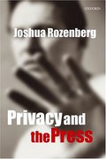 Cover of Privacy and the Press
