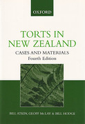 Cover of Torts In New Zealand: Cases and Materials