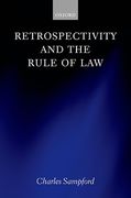 Cover of Retrospectivity and the Rule of Law