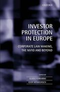 Cover of Investor Protection in Europe: Corporate Law Making, the MiFID and Beyond