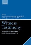 Cover of Witness Testimony: Psychological, Investigative and Evidential Perspectives