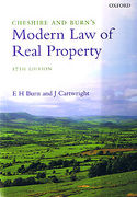 Cover of Cheshire and Burn's Modern Law of Real Property