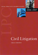 Cover of LPC: Civil Litigation 2006 - 2007
