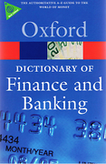 Cover of Oxford Dictionary of Finance and Banking