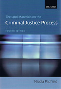 Cover of Text and Materials on the Criminal Justice Process