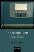 Cover of Individualism: An Essay on the Authority of the European Union